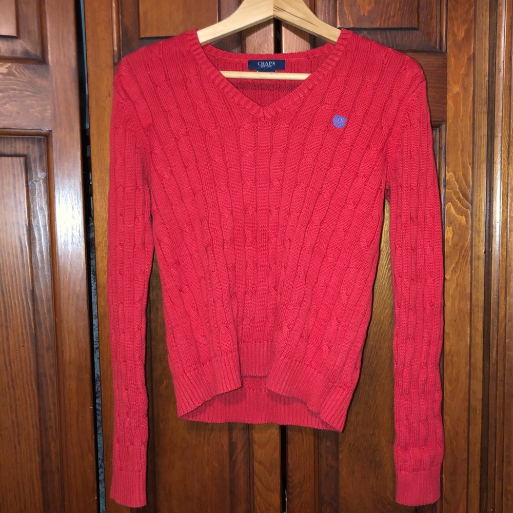 Chaps V-Neck Sweater